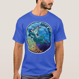 Camiseta Mergulho De Scuba No Belize Excelente Azul