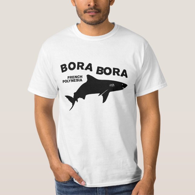 Camiseta Mergulho De Tubarão Em Bora Bora (Frente)