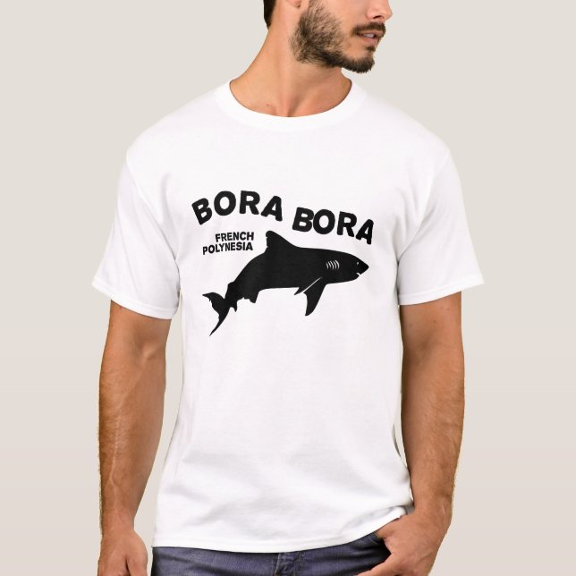 Camiseta Mergulho De Tubarão Em Bora Bora (Frente)