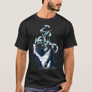 Camiseta Mergulho de Tubarão-Excelente Branco