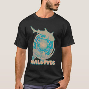 Camiseta Mergulho de Tubarão-Leopardo-Whitetip (Maldivas)