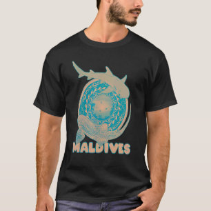 Camiseta Mergulho de Tubarão-Leopardo-Whitetip (Maldivas)