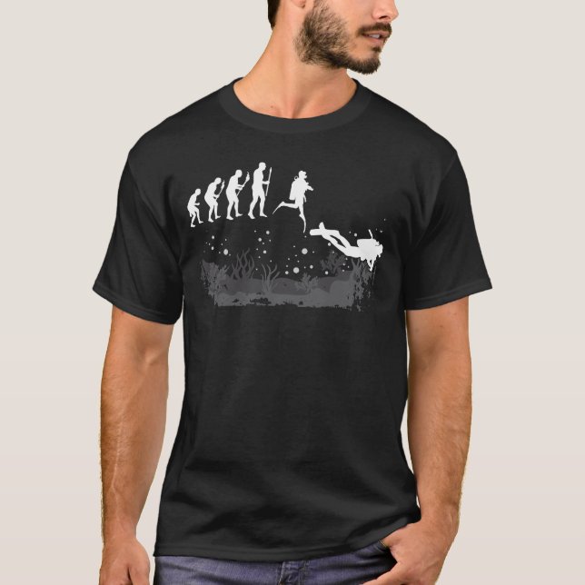 Camiseta Mergulho Diver Evolution Scuba Diver (Frente)