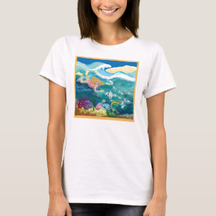 Camiseta Mergulho do feriado no oceano