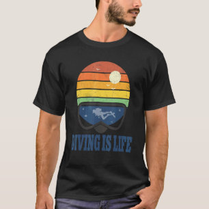 Camiseta Mergulho É Vintage Scuba Merging
