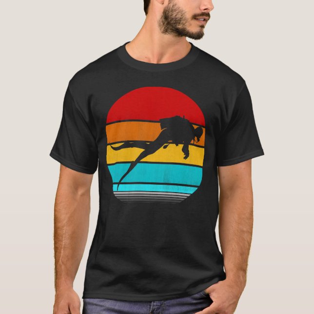Camiseta mergulho em vinagre retrô (Frente)