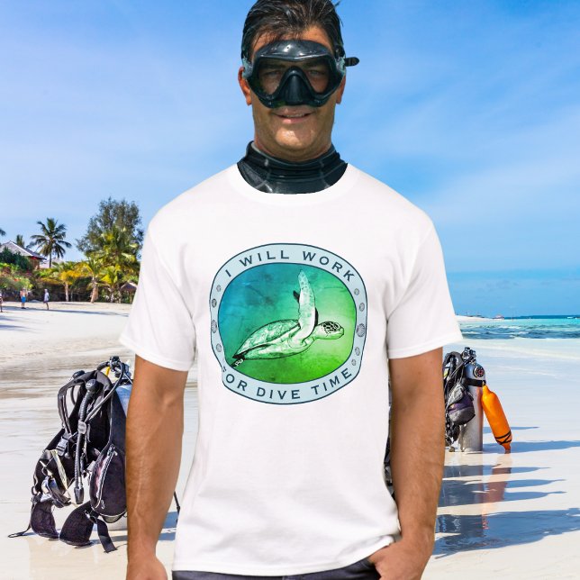 Camiseta Mergulho engraçado  (Criador carregado)