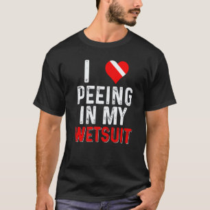 Camiseta Mergulho Engraçado Eu Amo Fazer Xixi No Meu