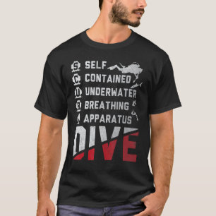 Camiseta Mergulho Incrível Debaixo D'água Mergulho Scuba Di