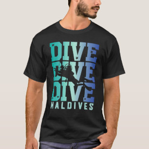 Camiseta Mergulho Maldivas Mergulho Maldivas Lembrança Merg
