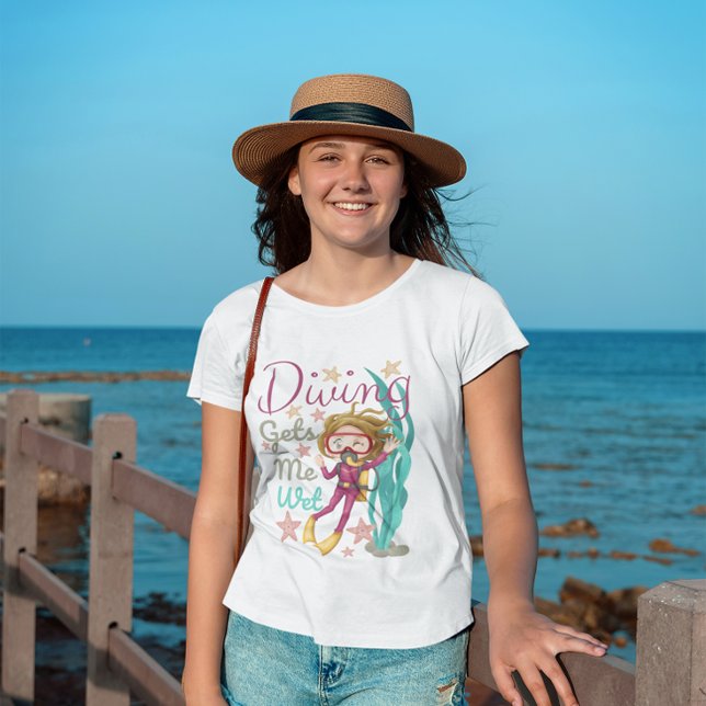 Camiseta Mergulho me deixa molhado (Criador carregado)