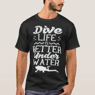 Camiseta Mergulho Mergulhadores Subaquáticos Mergulhador