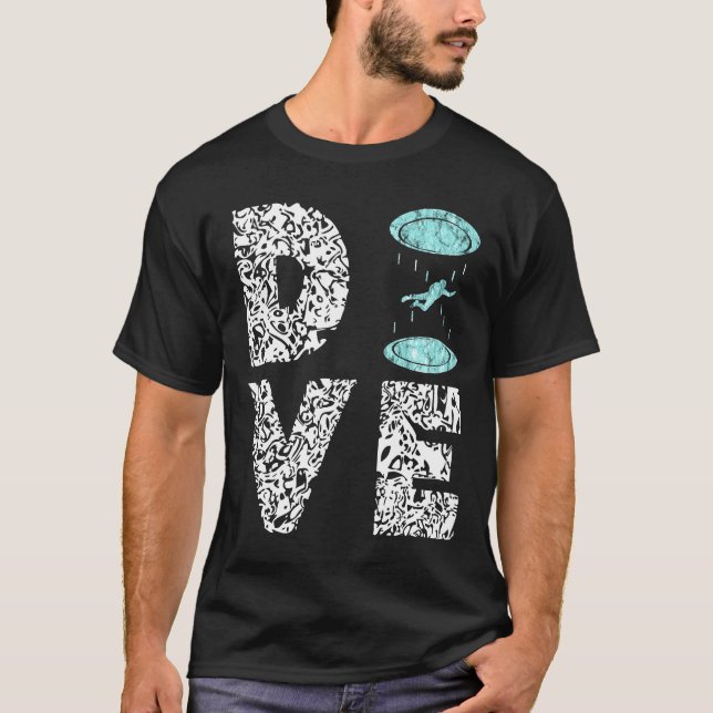 Camiseta Mergulho no interior do túnel de vento Skydiving (Frente)