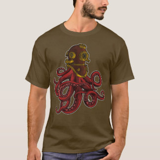 Camiseta Mergulho no Mar Profundo de Octopus Scuba