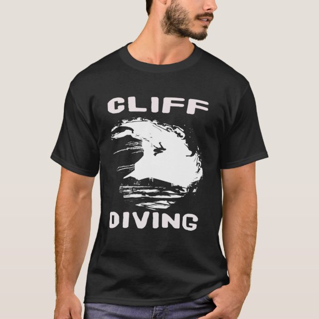 Camiseta mergulho no penhasco Sunset ou Cliff Jumping ou Hi (Frente)