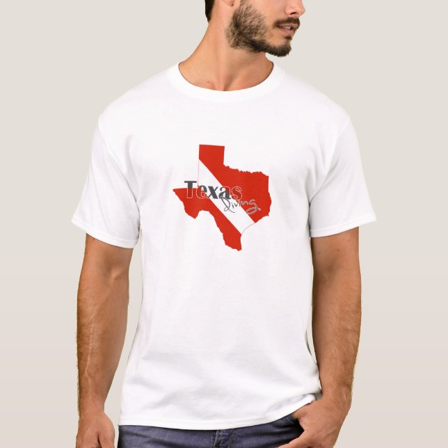 Camiseta Mergulho no Texas Texan Scuba Diver (Frente)