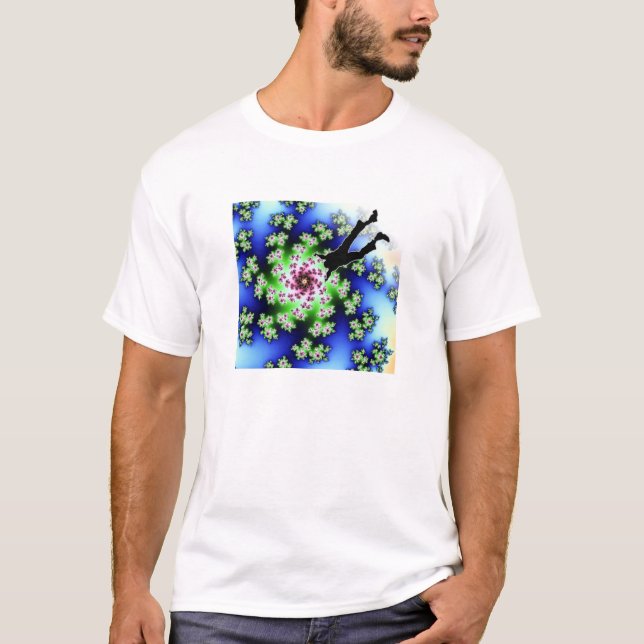 Camiseta Mergulho num T-Shirt Fractal (Frente)