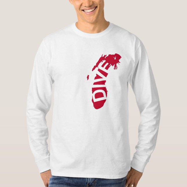 Camiseta Mergulho o Lago Michigan (Frente)