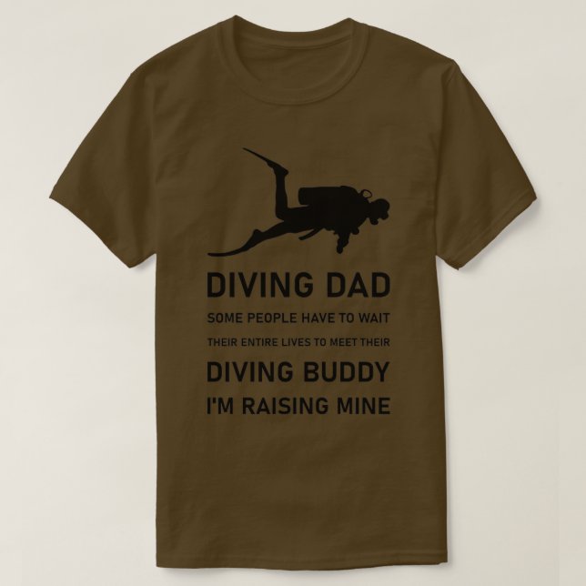 Camiseta Mergulho pai Scuba Diver Scuba Diving 12 (Frente do Design)