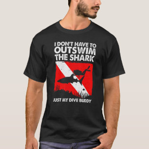 Camiseta Mergulho Para Homens Vivendo Com Tubarões