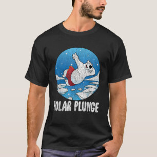 Camiseta Mergulho Polar Salto no Gelo Urso Polar Engraçado