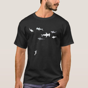 Camiseta Mergulho Profundo Tubarão Baleia Vida Marinha Ocea