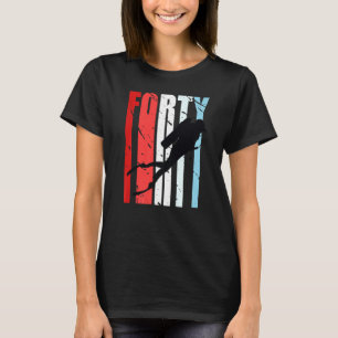Camiseta Mergulho Retro Scuba Merge aniversário de 40 anos