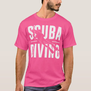 Camiseta Mergulho Scuba Com Um Mergulhador