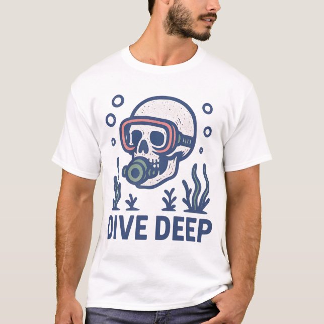 Camiseta Mergulho Scuba Deep (Frente)