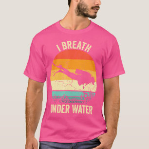 Camiseta Mergulho Scuba Dive Engraçado Eu Respiro Submarino