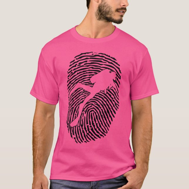 Camiseta Mergulho Scuba Dive Men Damas Mergulhando (Frente)