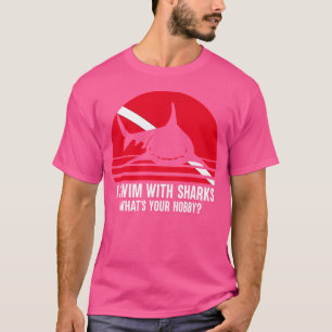 Camiseta Mergulho Scuba Diver Gift Shark Ocean Vintage Scub