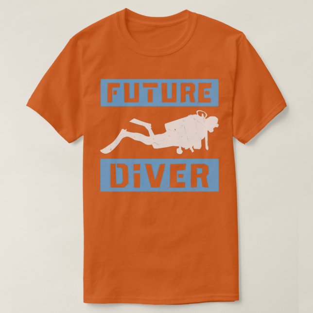 Camiseta Mergulho Scuba Merging Design Future Dive (Frente do Design)