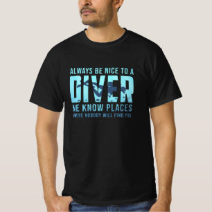 Camiseta Mergulho Scuba Mergulho Mergulho Mergulho Engraça