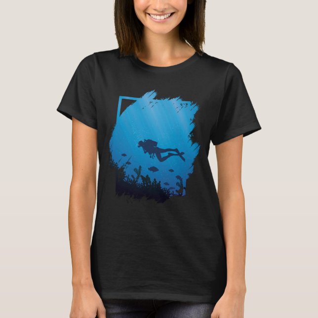 Camiseta Mergulho Scuba Para Divers (Frente)