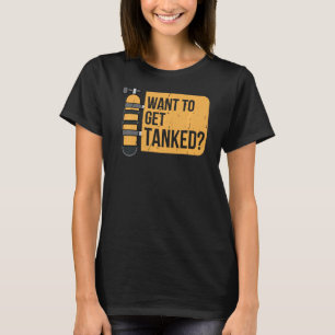 Camiseta Mergulho Scuba Tanque de Mergulho Distante Diver O