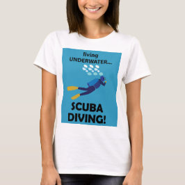 Camiseta Mergulho Scuba Vivendo Submarino Scuba