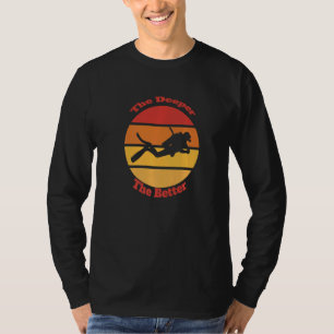 Camiseta Mergulho Snorkeling Mais Profundo Melhor Sensação