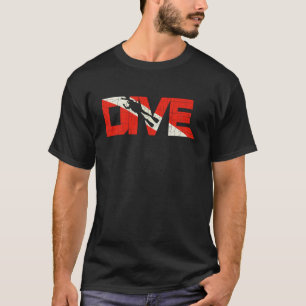 Camiseta Mergulho Subaquático Aquático Vintage Swi