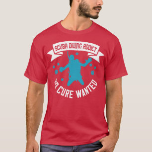 Camiseta Mergulho Viciado em mergulho Scuba Sem Cura Procur