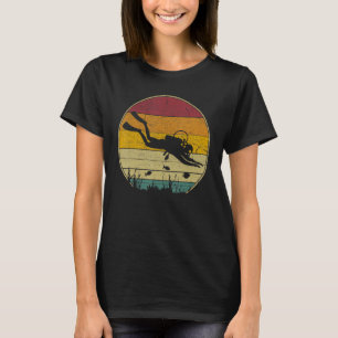 Camiseta Mergulho Vintage Retro Ocean Scuba Diver Scuba