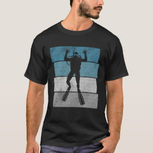 Camiseta Mergulho Vintage Scuba Diver Retro Divisor 3