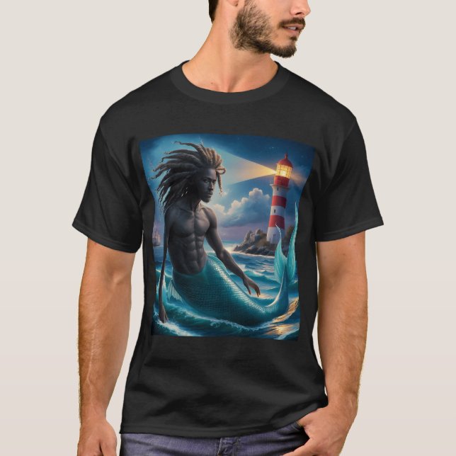 Camiseta merhomem afro-americano (Frente)
