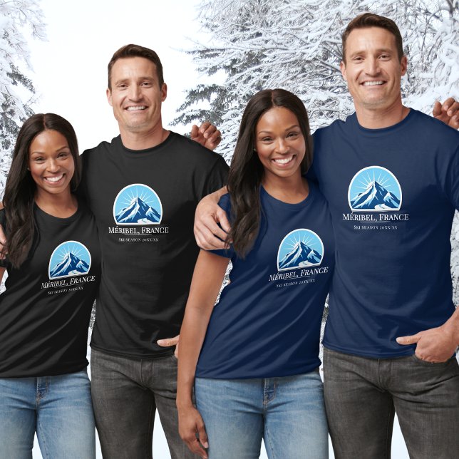 Camiseta Méribel Meribel France les trois Vallées T-Shirt (Criador carregado)