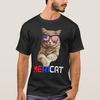 Camiseta Merica 4 De Julho Bandeira Americana Dos EUA Meri