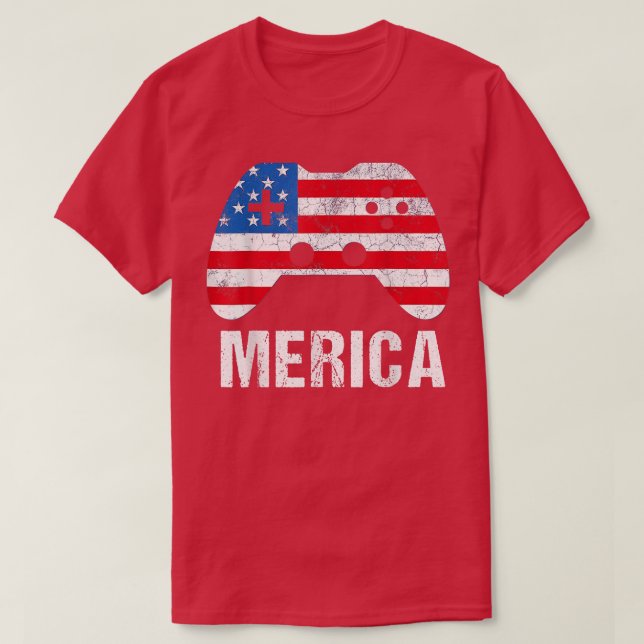 Camiseta Merica 4 De Julho T Jogo Jogo Jogo Jogo Jogo Crian (Frente do Design)