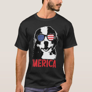 Camiseta Merica Bernese Mountain American Flag Sunvidles 4