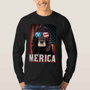 Camiseta Merica Cocker Spaniel Dog American Flag 4th De Jul