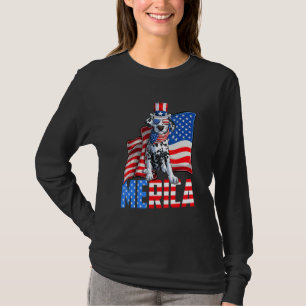 Camiseta Merica Dalmaciana 4 De Julho Americano Flag Dal