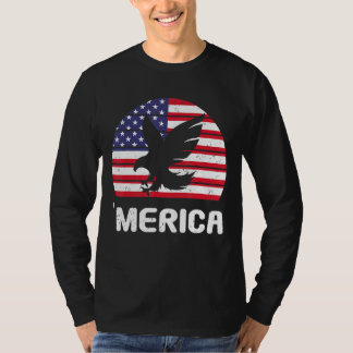 Camiseta Merica Eagle American Flag Usa Patriótica Independ